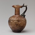 Glass jug decorated with intersecting circles, Glass, Roman
