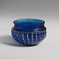 Glass ribbed bowl, Glass, Roman