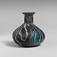 Glass mosaic perfume bottle, Glass, Roman