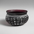 Glass ribbed bowl, Glass, Roman
