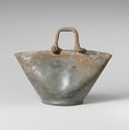 Glass vessel in the shape of a basket, Glass, Roman