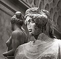 Upper part of a marble statue of a woman, Marble, Pentelic, Roman