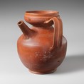 Terracotta strainer jug, Terracotta, Roman
