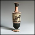Lekythos, Attributed to the Haimon Painter, Terracotta, Greek, Attic