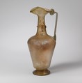 Glass jug with trefoil rim, Glass, Roman