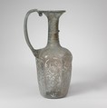 Glass hexagonal jug, Glass, Roman, Syrian
