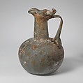 Glass jug with trefoil rim, Glass, Roman