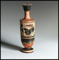 Lekythos, Attributed to the Haimon Painter, Terracotta, Greek, Attic