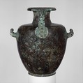Bronze hydria (water jar), Bronze, Greek