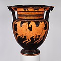 Terracotta column-krater (bowl for mixing wine and water), Attributed to the Marlay Painter, Terracotta, Greek, Attic