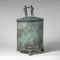 Bronze cista (toiletries box), Bronze, Praenestine