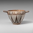 Terracotta skyphos (drinking cup), Terracotta, Lydian