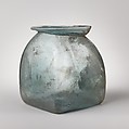 Glass jar with lid, Glass, Roman