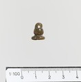 Seal, loop-handled signet, Steatite, Minoan