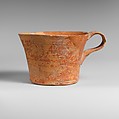 Terracotta straight-sided cup, Terracotta, Minoan