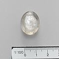 Rock crystal oval, Rock crystal, Greek