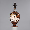 Terracotta oinochoe (jug), Attributed to the Stuttgart Group, Terracotta, Greek, South Italian, Apulian