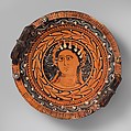Terracotta lekanis (dish), Baltimore Painter, Terracotta, Greek, South Italian, Apulian