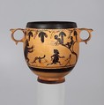 Terracotta skyphos (deep drinking cup), Closely related to the Vine Tendril Group, Terracotta, Greek, Boeotian