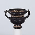 Terracotta kantharos (drinking cup), Terracotta, Greek, South Italian, Campanian, Teano