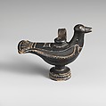 Terracotta jug in the form of a bird, Terracotta, Greek, South Italian, Campanian, Teano