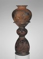 Terracotta dinos (deep round-bottomed bowl) and holmos (stand), Terracotta, Faliscan, Capena
