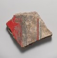 Wall painting fragment, Fresco, Roman