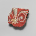 Wall painting fragment, Fresco, Roman