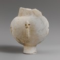 Marble vase with high foot and four lug handles, Marble, Cycladic