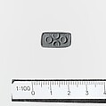 Sapphirine chalcedony rectangular prism, Chalcedony, Minoan
