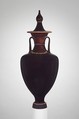 Terracotta amphora with lid (jar), Terracotta, Greek, Attic