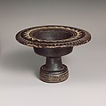 Terracotta stemmed dish, Terracotta, Greek, South Italian, Campanian, Teano