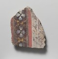 Wall painting fragment, Fresco, Roman