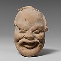 Terracotta head of a man, Terracotta, Greek, South Italian, Tarentine