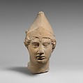 Terracotta head of a youth, Terracotta, Greek, South Italian, Tarentine
