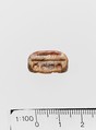 Steatite triangular prism, Serpentine (burnt), Minoan