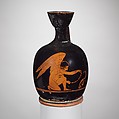 Terracotta squat lekythos (oil jar), Terracotta, Greek, Attic