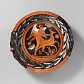 Terracotta lekanis (dish), Group of Bologna 585/Trieste S 403, Terracotta, Greek, South Italian, Apulian