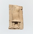 Fragment of a terracotta plaque, Terracotta, Greek, Cretan