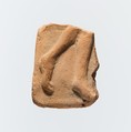 Fragment of a terracotta plaque, Terracotta, Greek