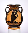 Terracotta pelike (jar), Terracotta, Greek, Attic