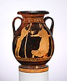 Terracotta pelike (jar), Terracotta, Greek, Attic