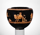 Terracotta dinos (deep round-bottomed bowl), Attributed to the Group of Vienna 4013, Terracotta, Greek, South Italian, Apulian