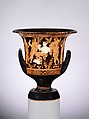 Terracotta calyx-krater (bowl for mixing wine and water), Terracotta, Greek, Attic