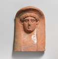 Terracotta relief head of a woman, Terracotta, East Greek