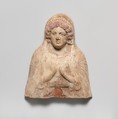 Terracotta relief bust of a woman, Terracotta, East Greek