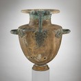 Bronze hydria (water jar), Bronze, Greek