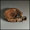 Terracotta oil lamp, Terracotta, Roman, Cypriot