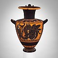 Terracotta hydria (water jar), Terracotta, Greek, Attic