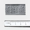 Haematite cylinder seal, Haematite, Minoan, Aegeo-Cypriot